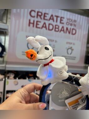Disney Parks Create Your Headband Zero Light Up Plush